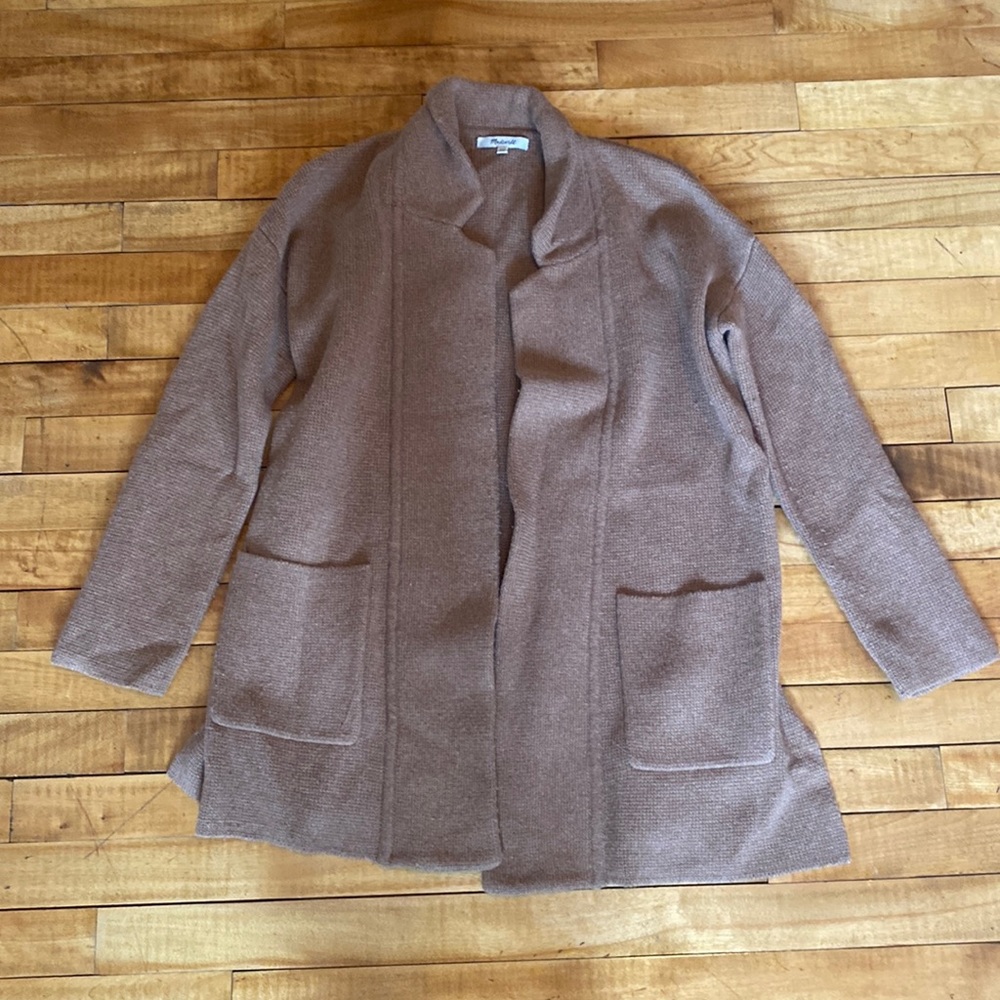 Madewell knit shacket cardigan